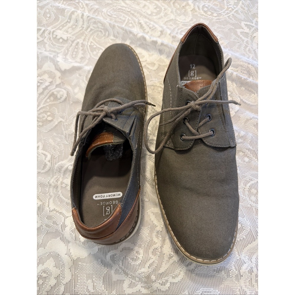 Mens GEORGE WYDEN Memory Foam Lightweight OXFORD Casual DRESS SHOES SZ 12